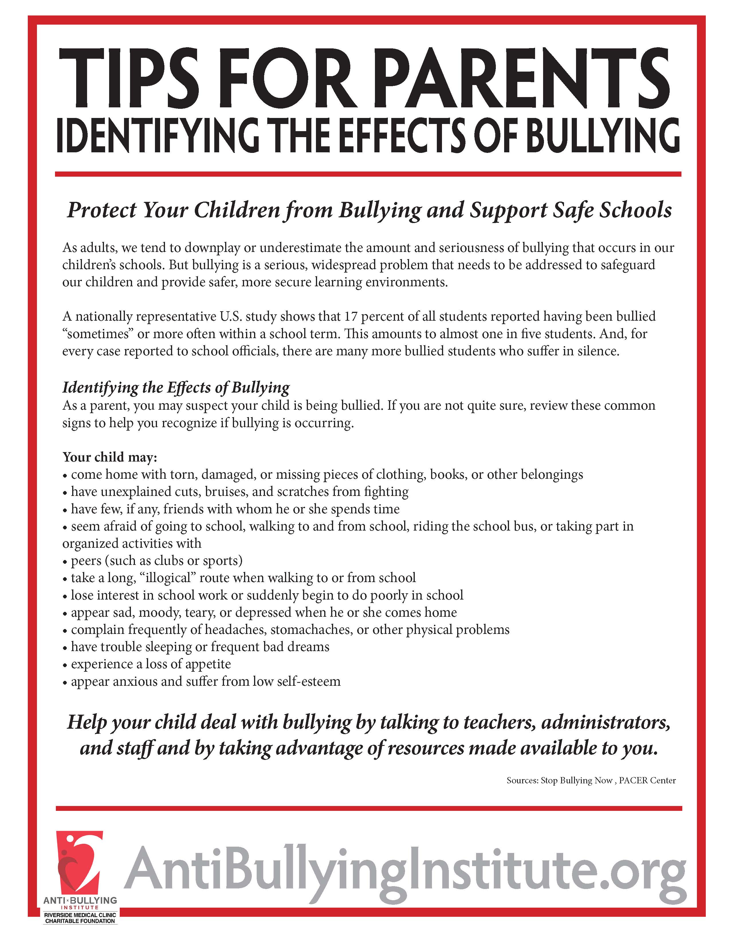 Bullying Tips