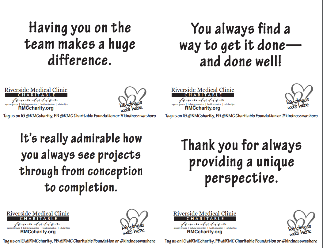 Professional Kindness Cards (Adults)