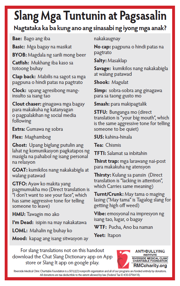 Popular Slang (Tagalog)