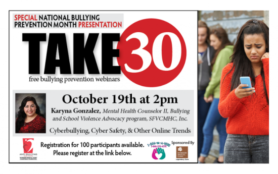 TAKE30 Webinar: Cyberbullying, Cyber Safety, & Other Online Trends